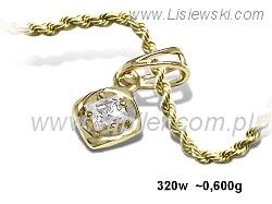 Elegancja w każdym detalu - złoty wisiorek Lisiewski - 320w