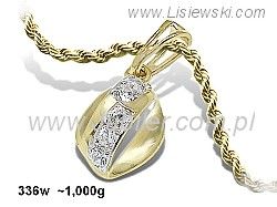 Złota zawieszka z cyrkoniami - synonim elegancji - 336w_1_w