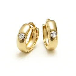 Złote kolczyki z cyrkoniami - 350k