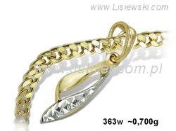 Złoty wisiorek Lisiewski - synonim elegancji - 363w