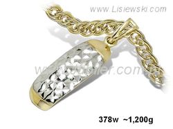 Złoty wisiorek Lisiewski - synonim luksusu - 378w
