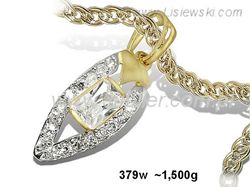 Odkryj iskrę elegancji - złoty wisiorek Lisiewski - 379w