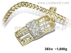 Złota zawieszka - symbol luksusu i elegancji - 383w
