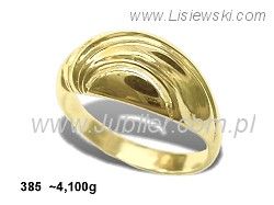 Złoty Pierścionek żółte złoto próby 585 - 385