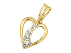 Złota zawieszka z brylantami - 389wbr_SI2_I