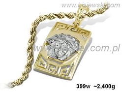 Złoty wisiorek lew - majestatyczny akcent stylu - 399w_2_4