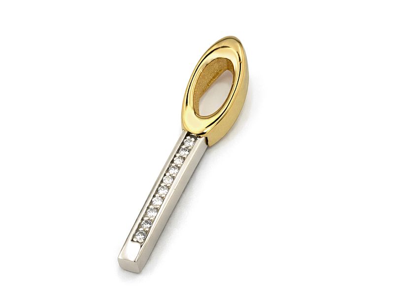 Złota zawieszka z brylantami - 40002wb_br_SI_H - 1