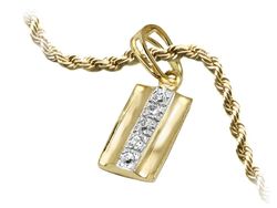 Złoty wisiorek z cyrkoniami 585 - twoja elegancja - 400w