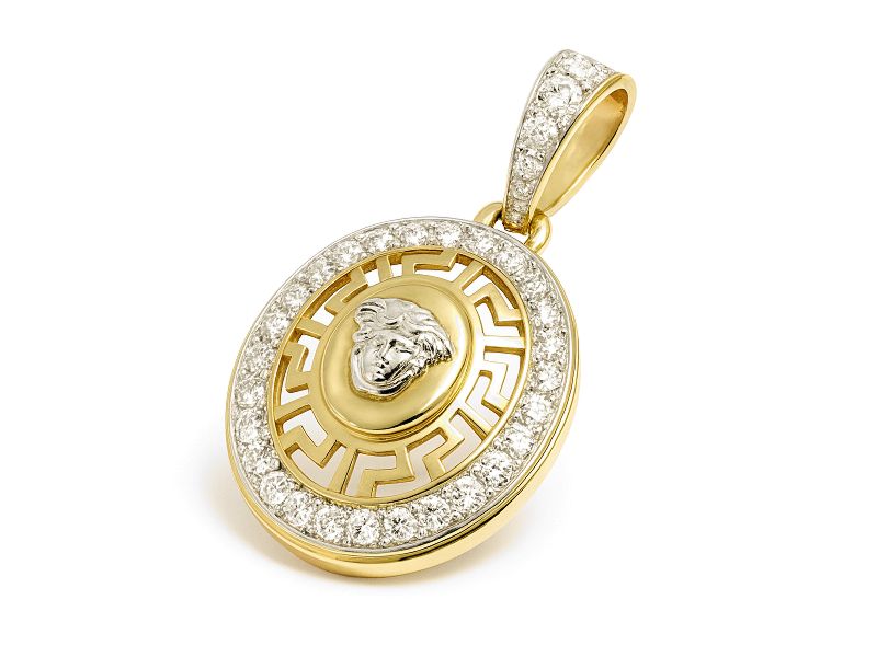 Zawieszka wisiorek z brylantami żółte złoto - 413wbr_P1_I - 1