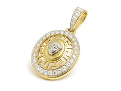 Zawieszka wisiorek z brylantami żółte złoto - 413wbr_P1_I
