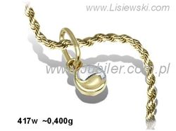 Subtelny złoty wisiorek - elegancja codziennie - 417w