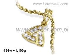 Elegancki złoty wisiorek - luksus w każdym detalu - 436w