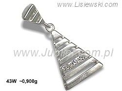 Wisiorek srebrny z cyrkoniami biżuteria srebrna 925 - 43w