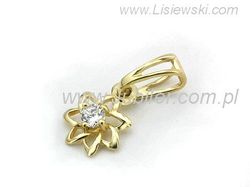 Piękna Złota zawieszka z diamentem - 468wbr_Si_H