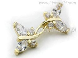 Złoty wisiorek Lisiewski - elegancja na co dzień - 473w