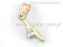 Złoty wisiorek - symbol eleganckiego minimalizmu - 484w