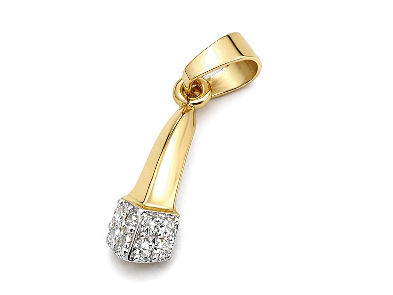 Złota zawieszka z brylantami - 493wbr_SI_H - 1