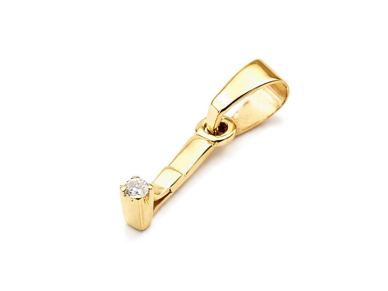 Zawieszka z brylantem żółte złoto - 514wbr_SI_H - 1