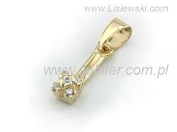 Zawieszka wisiorek z brylantami złoto 585 - 516wbr_Si_H