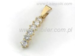 Złota zawieszka wisiorek - elegancja w zasięgu ręki - 526w