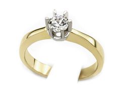 Pierścionek z diamentem złoto 585 - 538bbr_SI_H_025_750