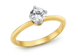 Pierścionek z diamentem złoto dwukolorowe - 541bbr_VS_H_750