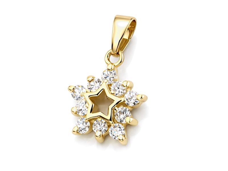 Złota zawieszka z brylantami - 544w_br_SI_H - 1