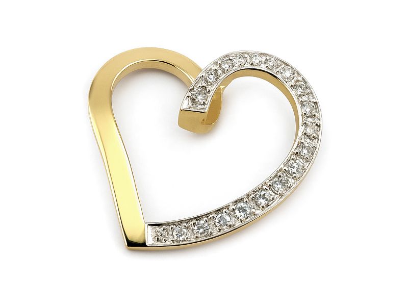 Złota zawieszka z brylantami - 548w_br_SI_H - 1