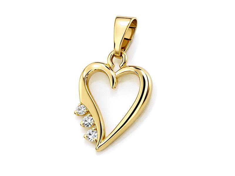 Złota zawieszka z brylantami - 553w_br_SI_H - 1