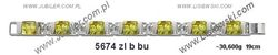Bransoletka srebrna z bursztynem - 5674zlbbu