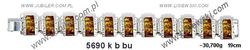 Bransoletka z bursztynem Biżuteria srebrna - 5690kbbu