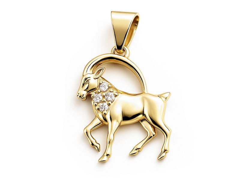 Zawieszka z brylantami - 5w_koziorozec_br - 1