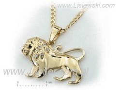 Zawieszka złoty lew - elegancja dla liderów - 5w_lew_