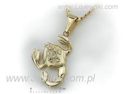 Zawieszka złoty skorpion - luksusowa symbolika znaku - 5w_skorpion_