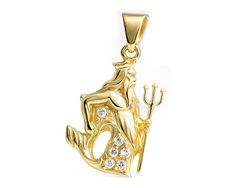 Złota zawieszka Wodnik z brylantami - 5w_wodnik_br