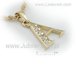 Zawieszka wisiorek złoty z brylantami próba 585 - 608w_A_br