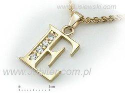 Zawieszka wisiorek złoty z brylantami próba 585 - 608w_E_br