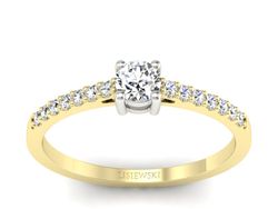 Pierścionek zaręczynowy z brylantem - 679bbr_P_F