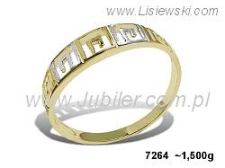 Złoty Pierścionek żółte złoto próba 585 - 7264