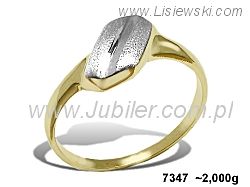 Złoty Pierścionek żółte złoto próba 585 - 7347