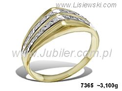 Złoty Pierścionek żółte złoto próba 585 - 7365