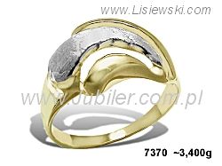 Złoty Pierścionek żółte złoto próba 585 - 7370