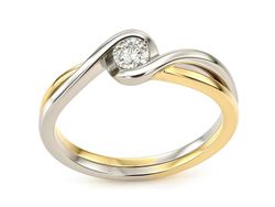 Pierścionek zaręczynowy z brylantem - 738bbr_Si_J