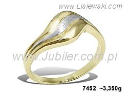 Złoty Pierścionek żółte złoto próba 585 - 7452