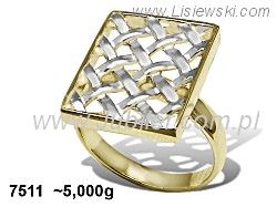 Złoty Pierścionek żółte złoto próba 585 - 7511