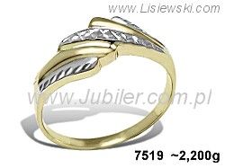 Złoty Pierścionek żółte złoto próba 585 - 7519