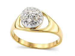 Złoty pierścionek z brylantami - 7682br_Si1_H