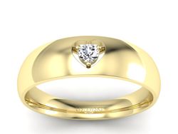 Pierścionek z brylantem żółte złoto promocja - 793skW_pro