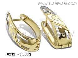 Złote kolczyki żółte złoto próby 585 - 8212
