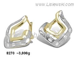 Złote kolczyki żółte złoto próby 585 - 8270